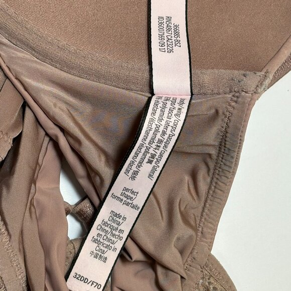 Victoria’s Secret mauve perfect shape bra front clasp lace back size 32DD - Picture 8 of 9
